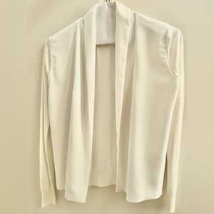 Ted Baker - Open draped cardigan in white - size: 0